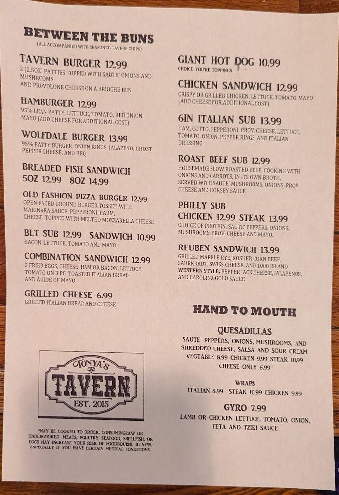 Tonya's Tavern LOOSE CHICKEN