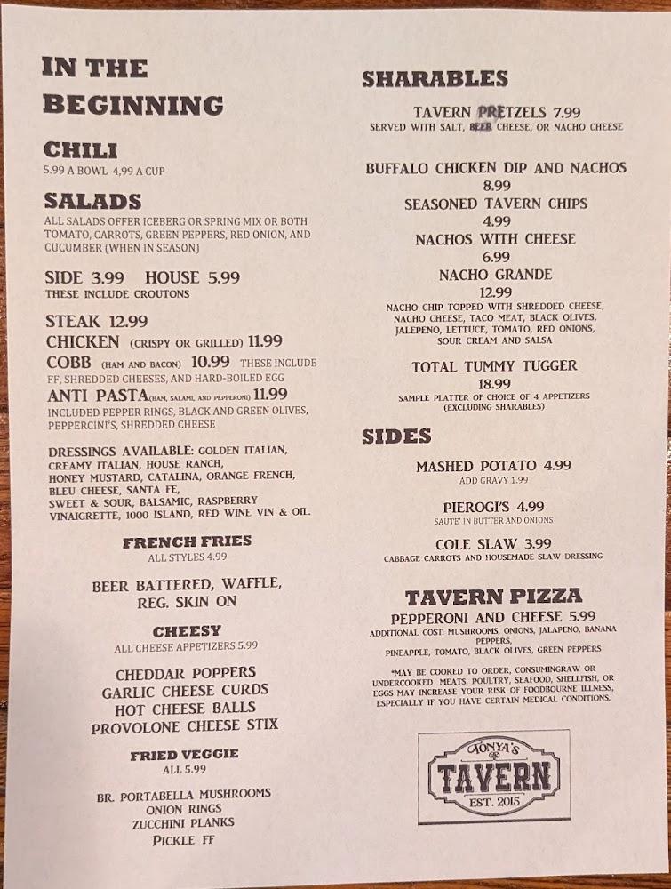 Tonya's Tavern QUESADILLA - CHEESE